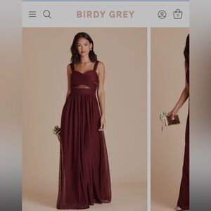 NWT Birdy Grey Elyse Dress in Cabernet medium bridesmaid dress